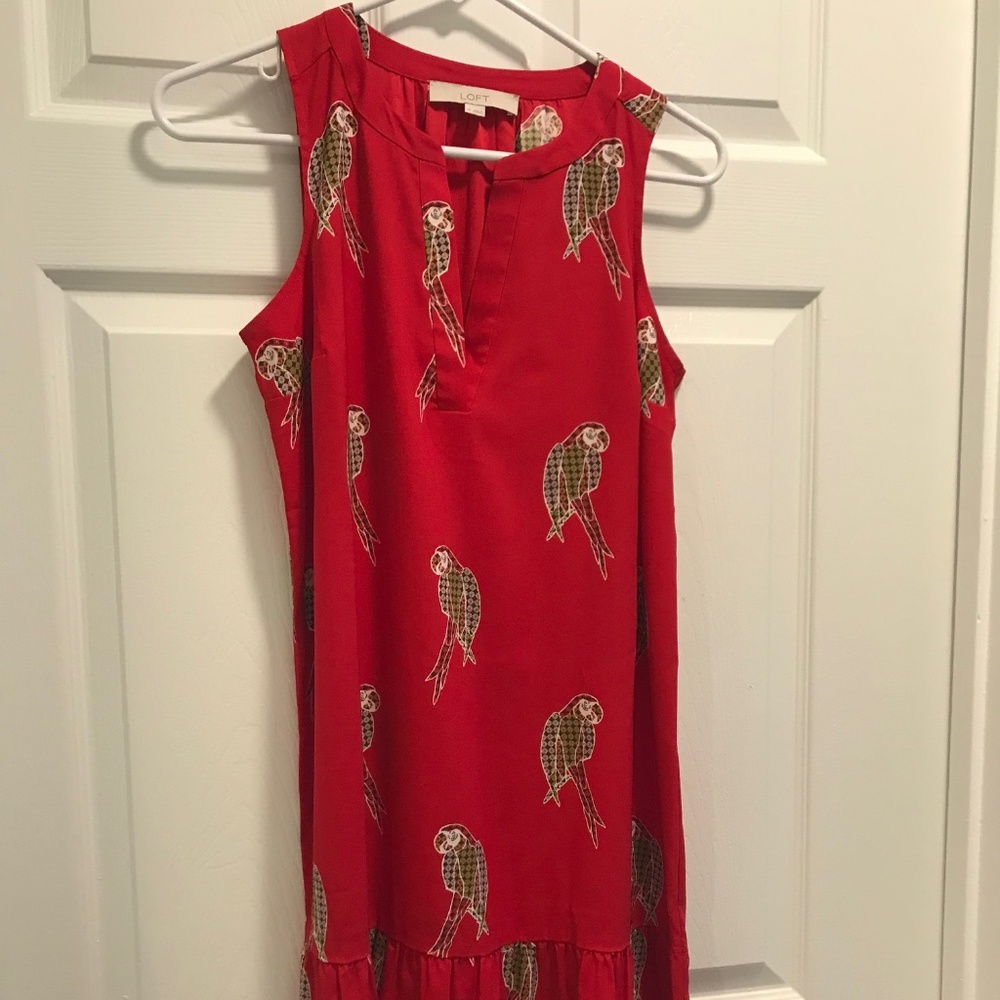 Women's cute, red, casual dress